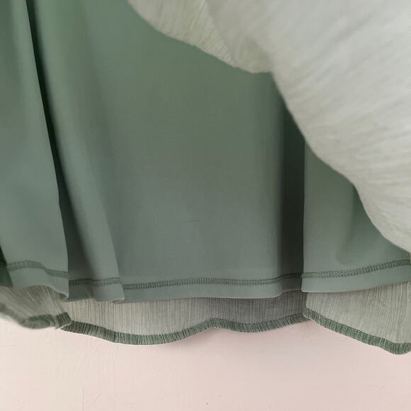 NSR Anthropologie Green Cold Shoulder Top Size XL - Picture 4 of 13